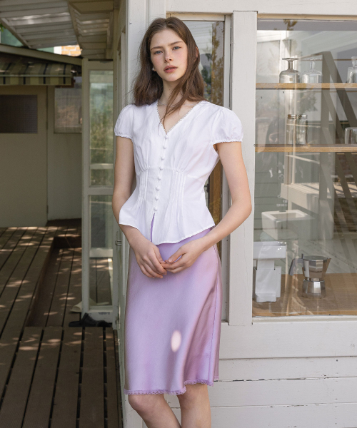 Text white Blouse（シャツ/ブラウス）｜LAUTREDE MIN（ロートルドミン 