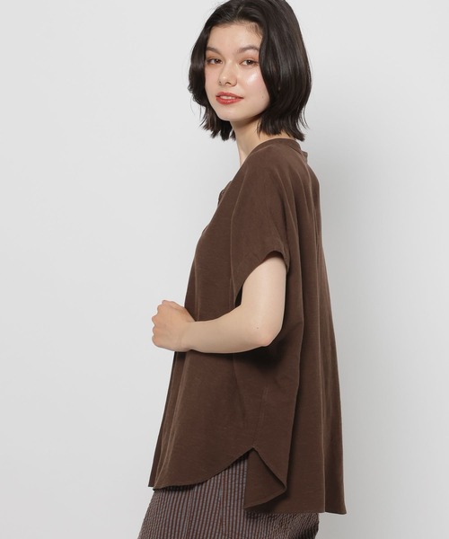 niko and...(ニコアンド)の「リヨセルリネンスキッパーブラウス(シャツ/ブラウス・レディース・ブラウン/セージグリーン/ブラック/オフホワイト・LARGE/MEDIUM)」の10枚目の写真