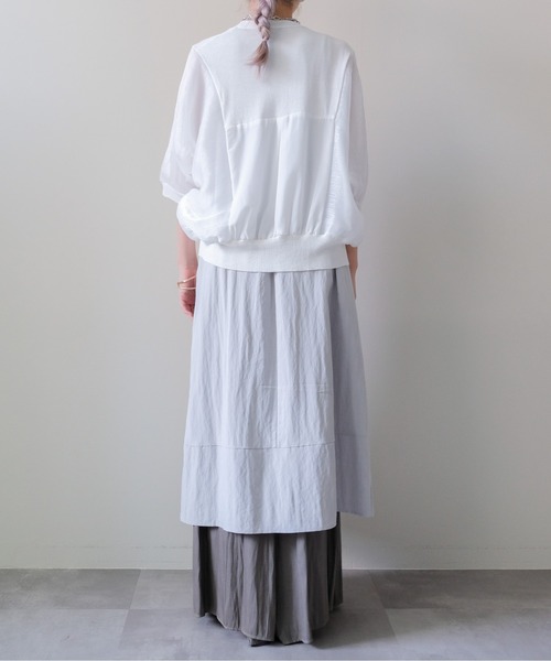 DOLLUPOOPS（ドールアップウップス）の「Sheer Dolman Sleeve Cardigan(シアードルマンカーディガン)（カーディガン/ボレロ・レディース・オフホワイト/ブラック・FREE）」の15枚目の写真