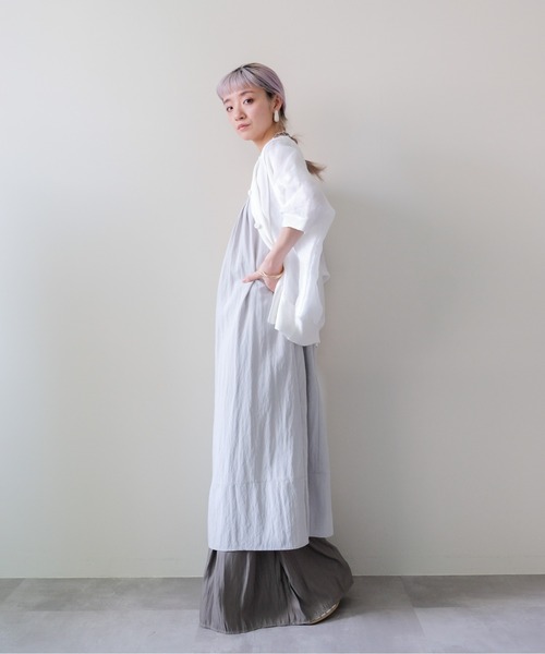 DOLLUPOOPS（ドールアップウップス）の「Sheer Dolman Sleeve Cardigan(シアードルマンカーディガン)（カーディガン/ボレロ・レディース・オフホワイト/ブラック・FREE）」の7枚目の写真