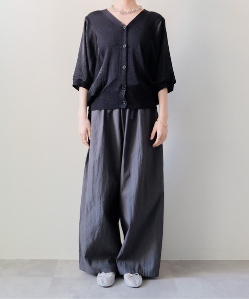DOLLUPOOPS（ドールアップウップス）の「Sheer Dolman Sleeve Cardigan(シアードルマンカーディガン)（カーディガン/ボレロ・レディース・オフホワイト/ブラック・FREE）」の19枚目の写真