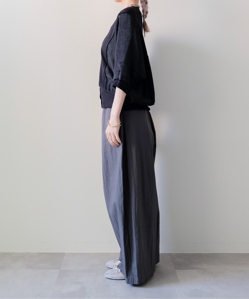 DOLLUPOOPS（ドールアップウップス）の「Sheer Dolman Sleeve Cardigan(シアードルマンカーディガン)（カーディガン/ボレロ・レディース・オフホワイト/ブラック・FREE）」の20枚目の写真