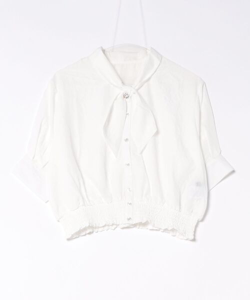GORGE(ゴージ)の「ボウタイシャーリングブラウス(シャツ/ブラウス・レディース・オフホワイト/ブルー/ピンク・F)」の17枚目の写真