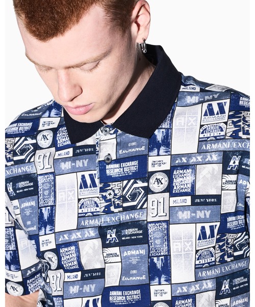 ARMANI EXCHANGE(アルマーニエクスチェンジ)の「【A|X アルマーニ エクスチェンジ】グラフィックロゴ レギュラーフィット 半袖ポロシャツ/REGULAR(ポロシャツ・メンズ・その他・XX-LARGE/X-SMALL/X-LARGE/SMALL/MEDIUM/LARGE)」の6枚目の写真