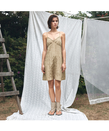 VANONE ATELIER（バノンアトリエ）の「A3606 クリングルスリップワンピース_Brown（ワンピース）」
