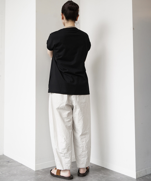 JOURNAL STANDARD LUXE(ジャーナルスタンダード ラックス)の「ダウンプルーフ タックカーブパンツ(その他パンツ・レディース・ラベンダー/ピンク/ライトグレー・FREE)」の8枚目の写真