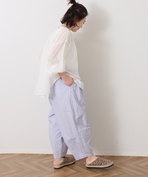 JOURNAL STANDARD LUXE(ジャーナルスタンダード ラックス)の「ダウンプルーフ タックカーブパンツ(その他パンツ・レディース・ラベンダー/ピンク/ライトグレー・FREE)」の18枚目の写真