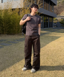 Multi wide cargo pants CHARCOAL