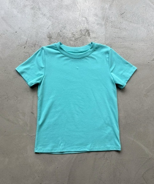 Rohwel(ローウェル)の「Compact Stretch T-Shirt / コンパクトストレッチTシャツ(Tシャツ/カットソー・レディース・ミント/パープル/ターコイズブルー・FREE)」の16枚目の写真
