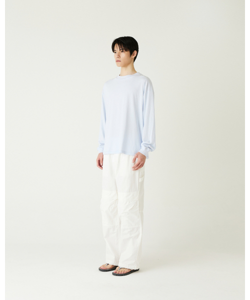 THEENDQUESTION(ジエンドクエスチョン)の「Bio-washed t-shirt / LIGHT BLUE(Tシャツ/カットソー・レディース・その他・FREE)」の4枚目の写真