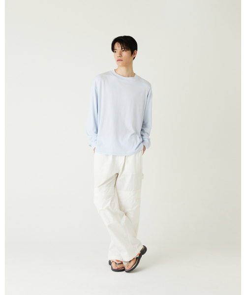 THEENDQUESTION(ジエンドクエスチョン)の「Bio-washed t-shirt / LIGHT BLUE(Tシャツ/カットソー・レディース・その他・FREE)」の8枚目の写真