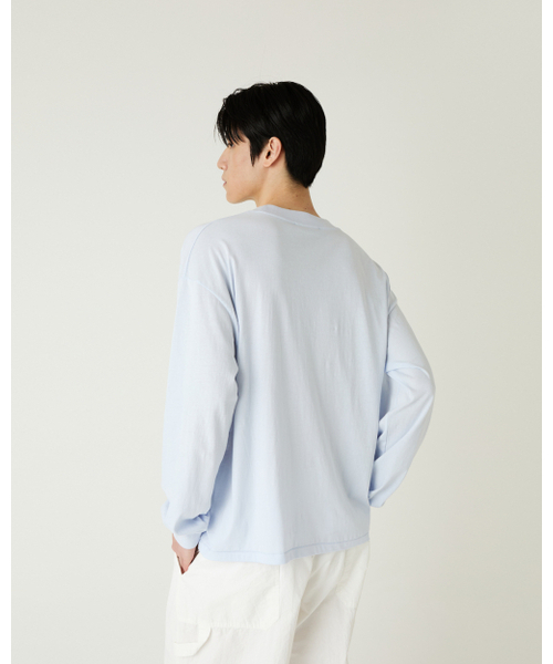 THEENDQUESTION(ジエンドクエスチョン)の「Bio-washed t-shirt / LIGHT BLUE(Tシャツ/カットソー・レディース・その他・FREE)」の12枚目の写真