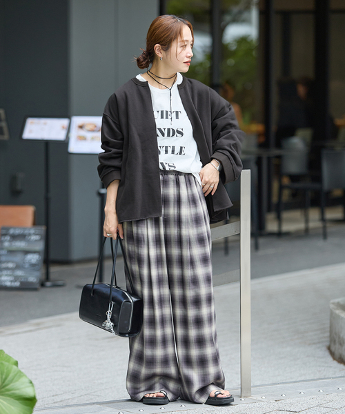 JOURNAL STANDARD（ジャーナルスタンダード）の「《WEB限定追加》CUT-OFF SWEATカーディガン（カーディガン/ボレロ・レディース・ブラック系その他/ピンク/ベージュ・FREE）」の7枚目の写真