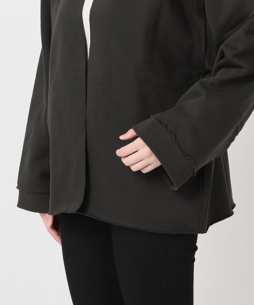 JOURNAL STANDARD（ジャーナルスタンダード）の「《WEB限定追加》CUT-OFF SWEATカーディガン（カーディガン/ボレロ・レディース・ブラック系その他/ピンク/ベージュ・FREE）」の15枚目の写真