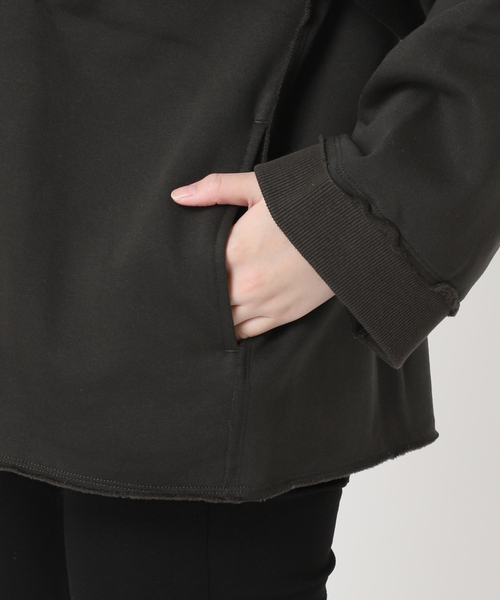 JOURNAL STANDARD（ジャーナルスタンダード）の「《WEB限定追加》CUT-OFF SWEATカーディガン（カーディガン/ボレロ・レディース・ブラック系その他/ピンク/ベージュ・FREE）」の16枚目の写真