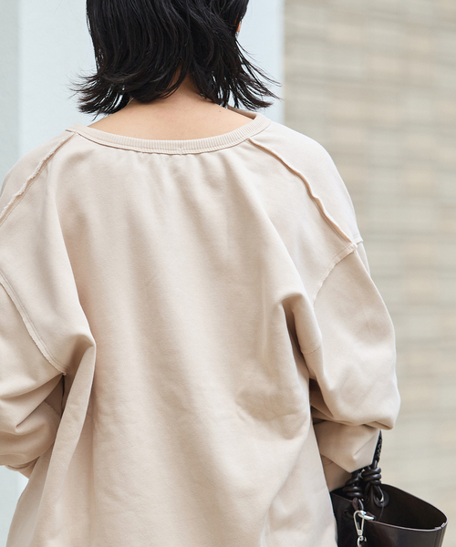 JOURNAL STANDARD(ジャーナルスタンダード)の「《WEB限定追加》CUT-OFF SWEATカーディガン(カーディガン/ボレロ・レディース・ブラック系その他/ピンク/ベージュ・FREE)」の15枚目の写真