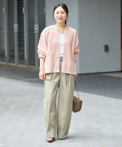 JOURNAL STANDARD(ジャーナルスタンダード)の「《WEB限定追加》CUT-OFF SWEATカーディガン(カーディガン/ボレロ・レディース・ブラック系その他/ピンク/ベージュ・FREE)」の16枚目の写真