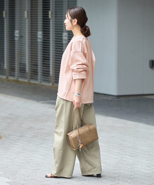 JOURNAL STANDARD(ジャーナルスタンダード)の「《WEB限定追加》CUT-OFF SWEATカーディガン(カーディガン/ボレロ・レディース・ブラック系その他/ピンク/ベージュ・FREE)」の17枚目の写真