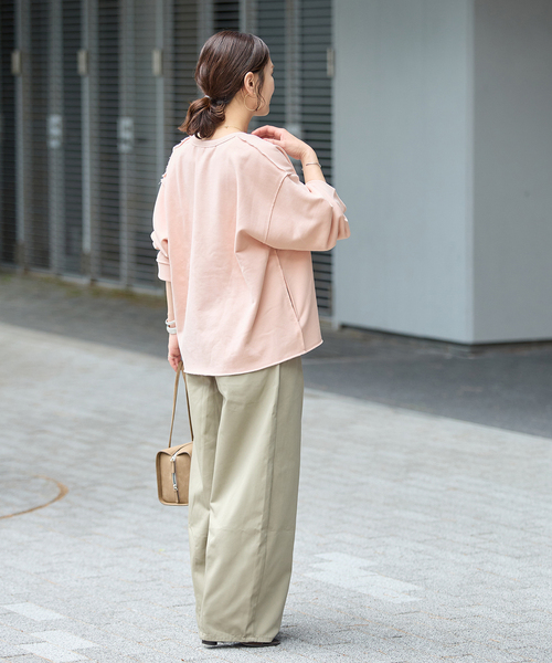 JOURNAL STANDARD(ジャーナルスタンダード)の「《WEB限定追加》CUT-OFF SWEATカーディガン(カーディガン/ボレロ・レディース・ブラック系その他/ピンク/ベージュ・FREE)」の18枚目の写真