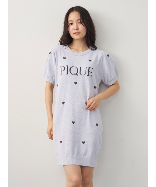 gelato pique（ジェラートピケ）の「ハートロゴジャガードワンピース