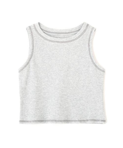 FREE'S MART（フリーズマート）の「◆ワッフルアメスリショート丈タンク（Tシャツ/カットソー・レディース・ブラック/ホワイト/グレー/ピンク・FREE）」の18枚目の写真