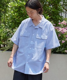 Liberaiders | Liberaiders/リベレイダース COOLMAX S/S SHIRT シアサッカー ユーティリティ半袖シャツ 吸水速乾 メンズ 2026年夏 夏服(シャツ/ブラウス)