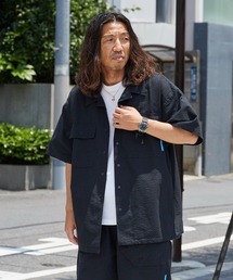 Liberaiders/リベレイダース COOLMAX S/S SHIRT シアサッカー ユーティリティ半袖シャツ 吸水速乾 メンズ 秋服 2026年秋冬