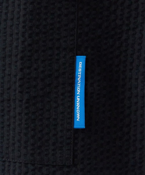 Liberaiders(リベレイダース)の「Liberaiders/リベレイダース COOLMAX S/S SHIRT シアサッカー ユーティリティ半袖シャツ 吸水速乾 メンズ 2026年夏 夏服(シャツ/ブラウス・メンズ・ブラック/ストライプ・M/L/XL)」の8枚目の写真