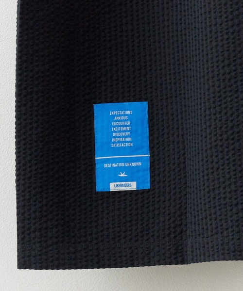 Liberaiders(リベレイダース)の「Liberaiders/リベレイダース COOLMAX S/S SHIRT シアサッカー ユーティリティ半袖シャツ 吸水速乾 メンズ 2026年夏 夏服(シャツ/ブラウス・メンズ・ブラック/ストライプ・M/L/XL)」の10枚目の写真