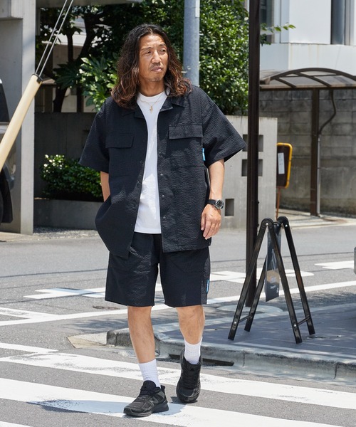 Liberaiders(リベレイダース)の「Liberaiders/リベレイダース COOLMAX S/S SHIRT シアサッカー ユーティリティ半袖シャツ 吸水速乾 メンズ 秋服 2026年秋冬(シャツ/ブラウス・メンズ・ブラック/ストライプ・M/L/XL)」の19枚目の写真