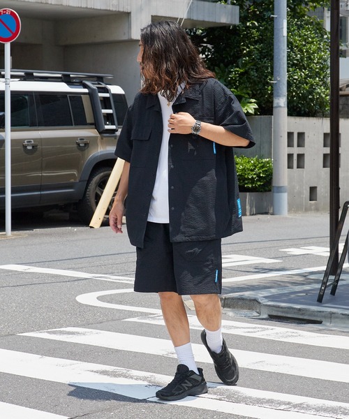 Liberaiders(リベレイダース)の「Liberaiders/リベレイダース COOLMAX S/S SHIRT シアサッカー ユーティリティ半袖シャツ 吸水速乾 メンズ 秋服 2026年秋冬(シャツ/ブラウス・メンズ・ブラック/ストライプ・M/L/XL)」の22枚目の写真