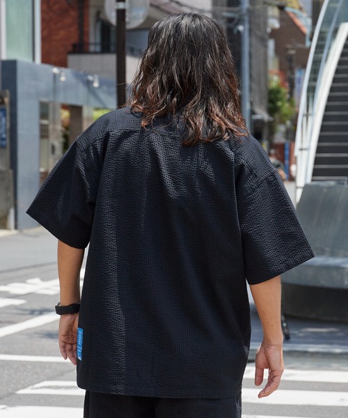 Liberaiders(リベレイダース)の「Liberaiders/リベレイダース COOLMAX S/S SHIRT シアサッカー ユーティリティ半袖シャツ 吸水速乾 メンズ 秋服 2026年秋冬(シャツ/ブラウス・メンズ・ブラック/ストライプ・M/L/XL)」の16枚目の写真