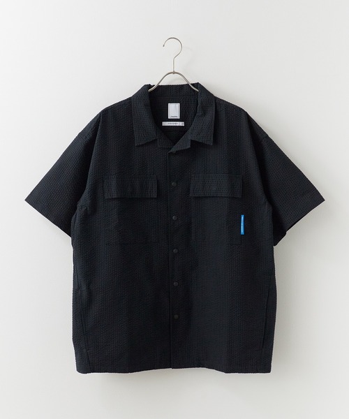 Liberaiders(リベレイダース)の「Liberaiders/リベレイダース COOLMAX S/S SHIRT シアサッカー ユーティリティ半袖シャツ 吸水速乾 メンズ 秋服 2026年秋冬(シャツ/ブラウス・メンズ・ブラック/ストライプ・M/L/XL)」の12枚目の写真