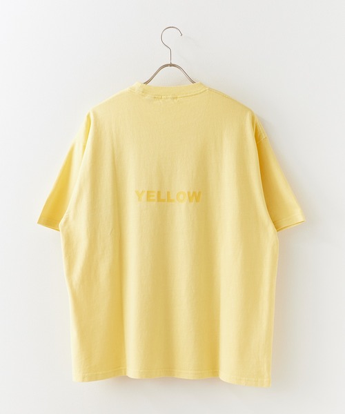 ALOHA BLUE(アロハブルー)の「ALOHA BLUE / アロハブルー ピグメントダイ ロゴプリントTシャツ 半袖Tシャツ クルーネック メンズ 秋 秋服 2026年秋冬(Tシャツ/カットソー・メンズ・イエロー・S/M/L/XL)」の3枚目の写真