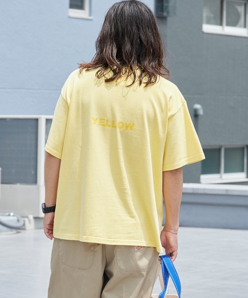ALOHA BLUE(アロハブルー)の「ALOHA BLUE / アロハブルー ピグメントダイ ロゴプリントTシャツ 半袖Tシャツ クルーネック メンズ 秋 秋服 2026年秋冬(Tシャツ/カットソー・メンズ・イエロー・S/M/L/XL)」の7枚目の写真