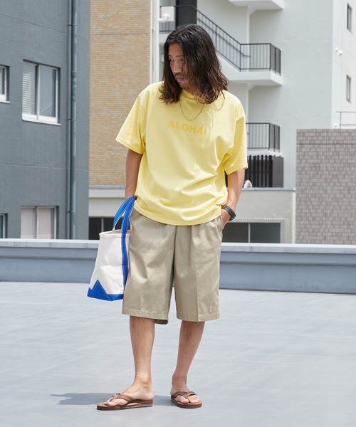 ALOHA BLUE(アロハブルー)の「ALOHA BLUE / アロハブルー ピグメントダイ ロゴプリントTシャツ 半袖Tシャツ クルーネック メンズ 秋 秋服 2026年秋冬(Tシャツ/カットソー・メンズ・イエロー・S/M/L/XL)」の8枚目の写真