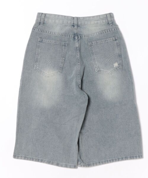 almo(アルモ)の「【Bls】 【ZM】【Bling Leads】ダメージ加工 スケーター ハーフパンツ(BL)(デニムパンツ・レディース・ブルー・LARGE/MEDIUM)」の10枚目の写真