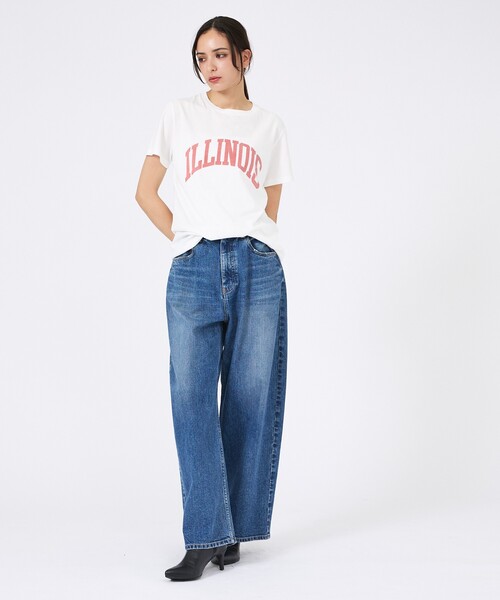Rouge vif la cle（ルージュヴィフラクレ）の「【REMI RELIEF / レミレリーフ】LW加工/ロゴT/ILLNOIS（Tシャツ/カットソー・レディース・レッド/ホワイト/ブラック/グレー・フリー）」の7枚目の写真