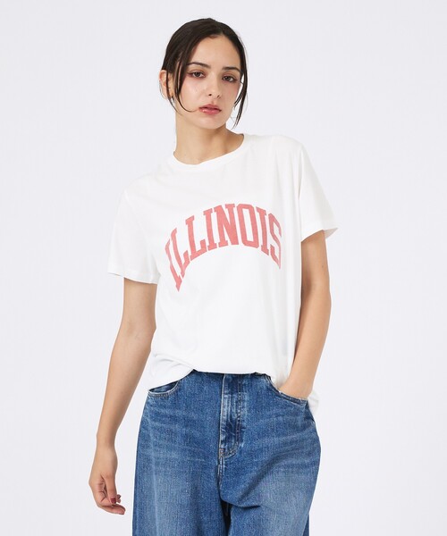 Rouge vif la cle（ルージュヴィフラクレ）の「【REMI RELIEF / レミレリーフ】LW加工/ロゴT/ILLNOIS（Tシャツ/カットソー・レディース・レッド/ホワイト/ブラック/グレー・フリー）」の9枚目の写真