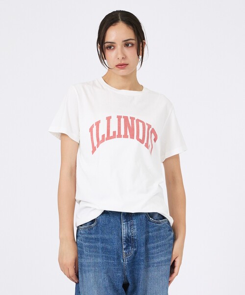 Rouge vif la cle（ルージュヴィフラクレ）の「【REMI RELIEF / レミレリーフ】LW加工/ロゴT/ILLNOIS（Tシャツ/カットソー・レディース・レッド/ホワイト/ブラック/グレー・フリー）」の10枚目の写真