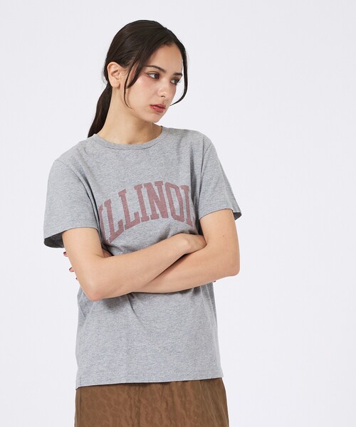 Rouge vif la cle（ルージュヴィフラクレ）の「【REMI RELIEF / レミレリーフ】LW加工/ロゴT/ILLNOIS（Tシャツ/カットソー・レディース・レッド/ホワイト/ブラック/グレー・フリー）」の16枚目の写真