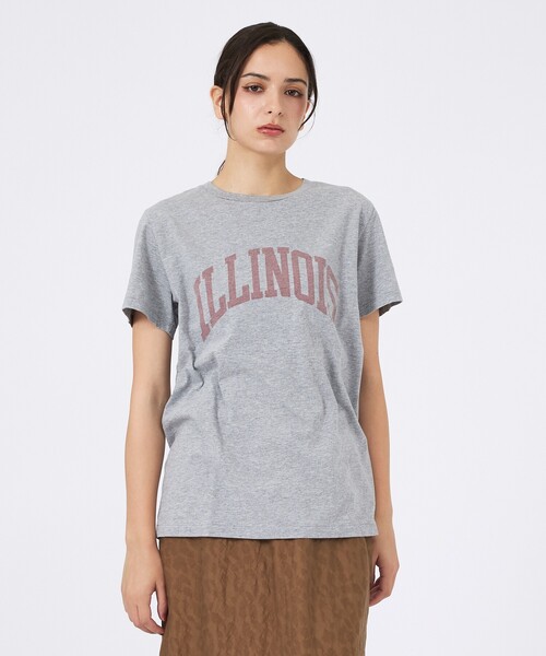 Rouge vif la cle（ルージュヴィフラクレ）の「【REMI RELIEF / レミレリーフ】LW加工/ロゴT/ILLNOIS（Tシャツ/カットソー・レディース・レッド/ホワイト/ブラック/グレー・フリー）」の17枚目の写真