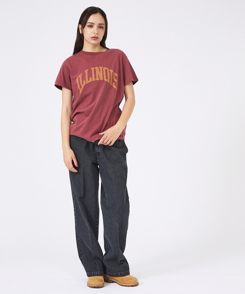 Rouge vif la cle（ルージュヴィフラクレ）の「【REMI RELIEF / レミレリーフ】LW加工/ロゴT/ILLNOIS（Tシャツ/カットソー・レディース・レッド/ホワイト/ブラック/グレー・フリー）」の20枚目の写真
