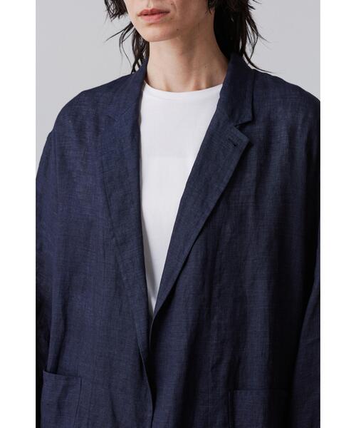 YLEVE（イレーヴ）の「YLEVE / LINEN POPLIN JACKET（テーラードジャケット・レディース・カーキ/ネイビー・1/0）」の8枚目の写真