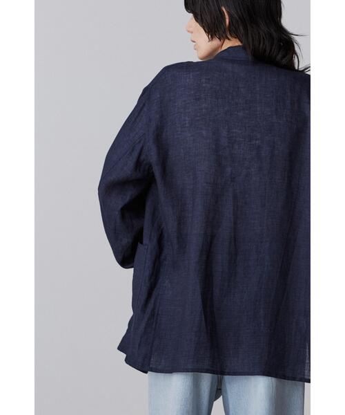 YLEVE（イレーヴ）の「YLEVE / LINEN POPLIN JACKET（テーラードジャケット・レディース・カーキ/ネイビー・1/0）」の11枚目の写真