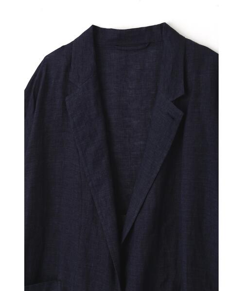 YLEVE（イレーヴ）の「YLEVE / LINEN POPLIN JACKET（テーラードジャケット・レディース・カーキ/ネイビー・1/0）」の13枚目の写真