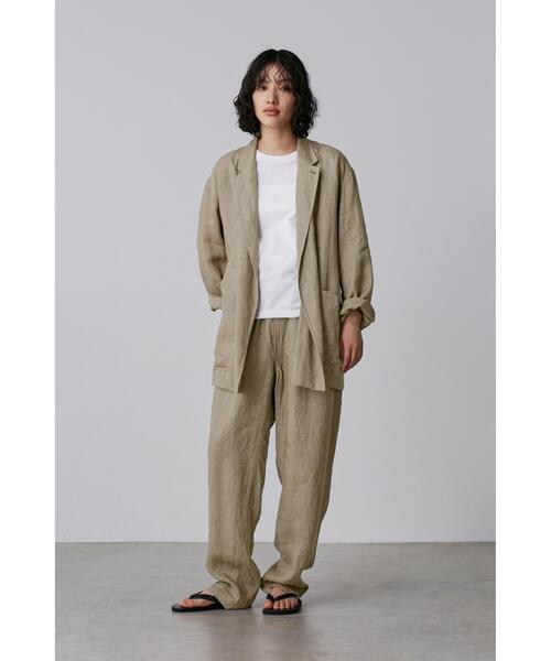 YLEVE（イレーヴ）の「YLEVE / LINEN POPLIN JACKET（テーラードジャケット・レディース・カーキ/ネイビー・1/0）」の18枚目の写真
