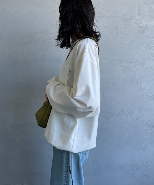 NANGA（ナンガ）の「【WEB先行予約】[NANGA/ナンガ] 別注 ドローコード付き ポケットロングスリーブTシャツ（Tシャツ/カットソー・レディース・ホワイト/ブラック・M/S/L）」の11枚目の写真