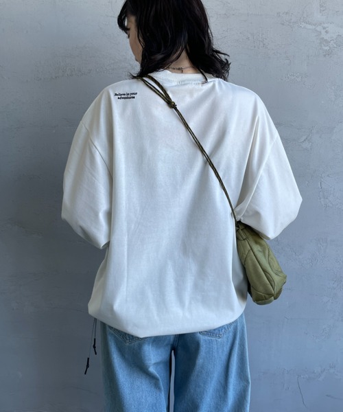 NANGA（ナンガ）の「【WEB先行予約】[NANGA/ナンガ] 別注 ドローコード付き ポケットロングスリーブTシャツ（Tシャツ/カットソー・レディース・ホワイト/ブラック・M/S/L）」の12枚目の写真