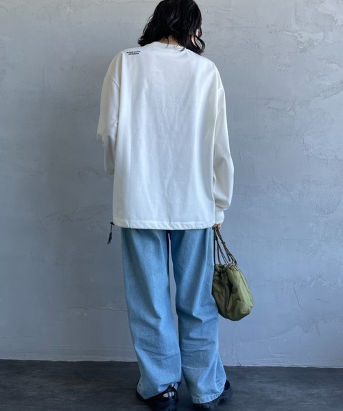 NANGA（ナンガ）の「【WEB先行予約】[NANGA/ナンガ] 別注 ドローコード付き ポケットロングスリーブTシャツ（Tシャツ/カットソー・レディース・ホワイト/ブラック・M/S/L）」の20枚目の写真